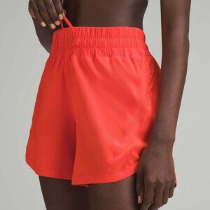 Lululemon Track That 5" High Rise Shorts Solar Orange